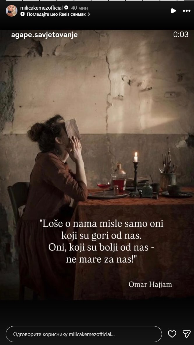 Oglasila se Milica Kemez! Bora je javno kleo, pretio, vređao i psovao sve po spisku, a njene reči će ga ZABOLETI