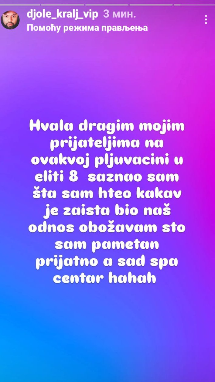 Pošto su ga žestoko napljuvali, Đole Kralj ne štedi! Hitno se oglasio nakon osude bivših cimera: Saznao sam šta sam hteo! (FOTO)
