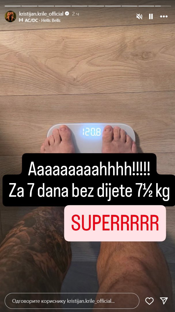 PROLAZI KROZ TEŽAK PERIOD?! Kristijan Golubović za nedelju dana izgubio više od 7 kilograma: Evo koliko je sada težak