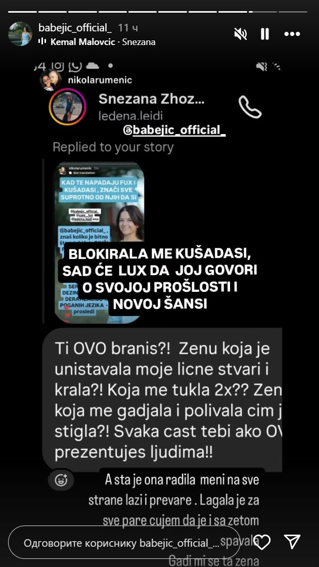RAT BIVŠIH CIMERKI NE PRESTAJE: Aleksandra Babejić se oglasila, pa potkačila Snežu Kušadasi: Otkrila da je Jovičićeva BLOKIRALA!