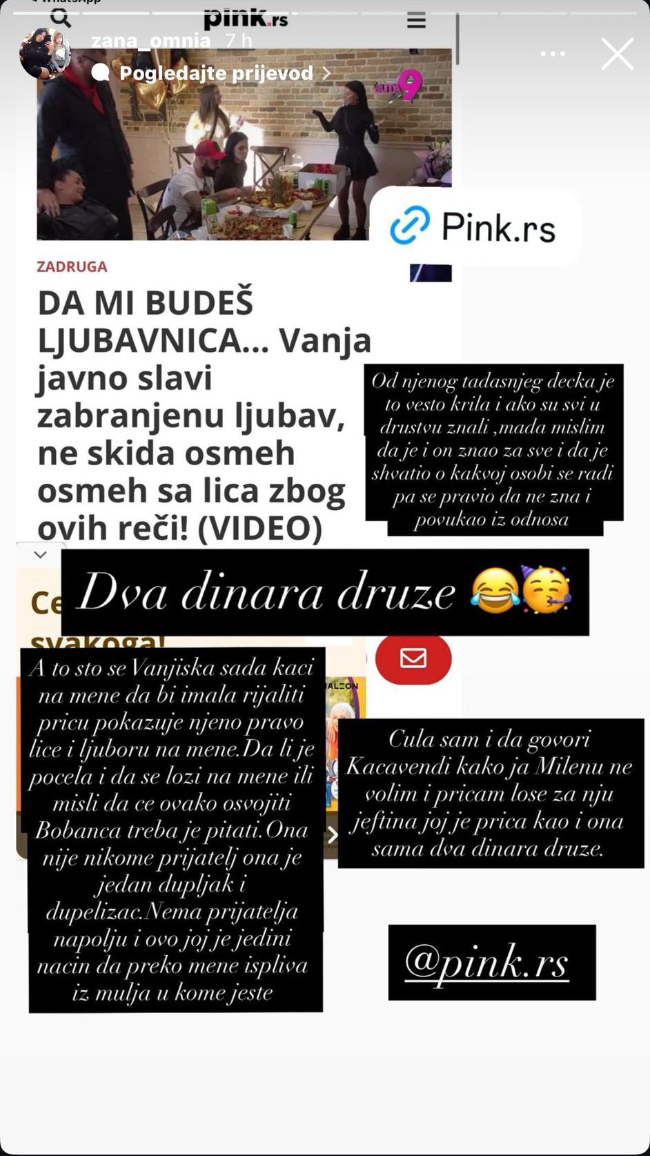 Ova šupogljava Vanjuška je dupljak: Žana Omnia se ne zaustavlja u raskrinkavanju bivšeg muža i drugarice: Rešila da progovori o svemu