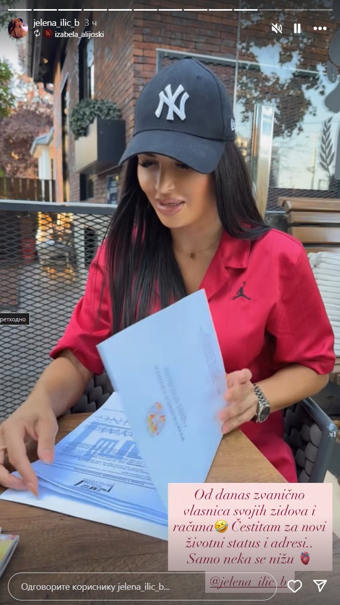 IVAN U NIŠ, A JELENA U NOVI STAN: Učesnica Elite kupila prvu nekretninu na svoje ime, radosne vesti odmah podelila  sa fanovima (FOTO)