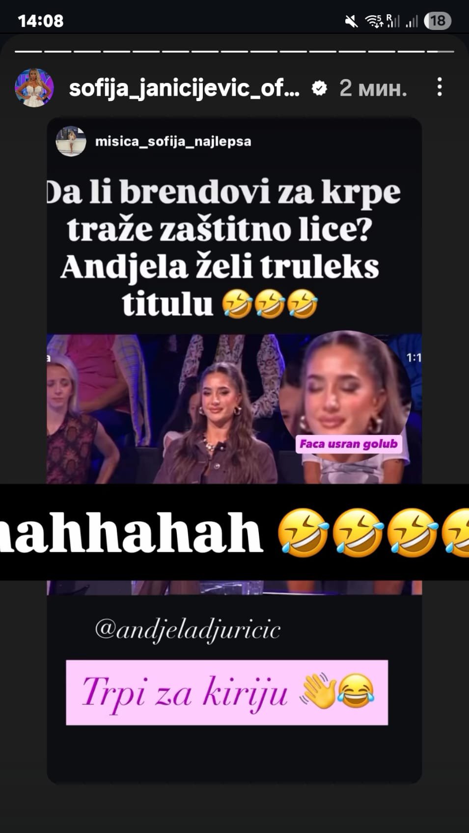 AU! Sofija žestoko ponizila Anđelu Đuričić! Uporedila je sa TRULEKS KRPOM i zakucala je za dno (FOTO)
