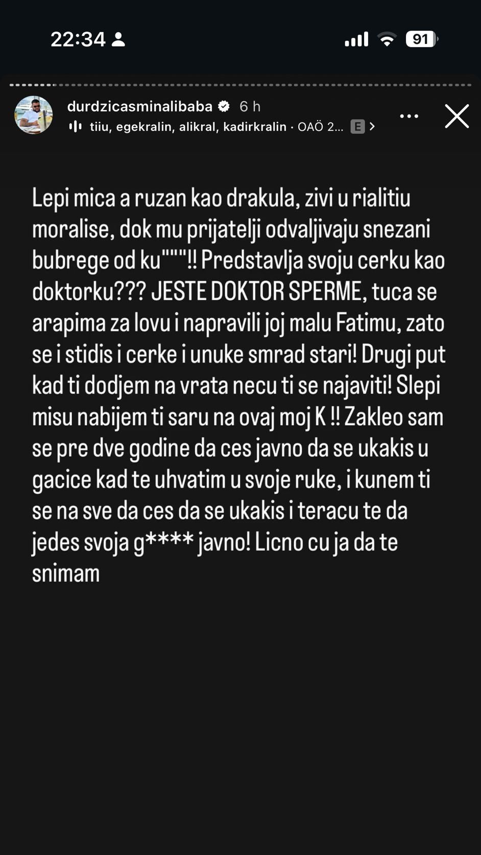 Stidi se i ćerke i unuke, laže da je studirala u Americi: Alibaba ponovo udario na Miću, ovaj put BEZ MILOSTI! Spomenuo mu naslednice, pa zapretio: Njen dečko je Arapin, a ona živi u... (FOTO)
