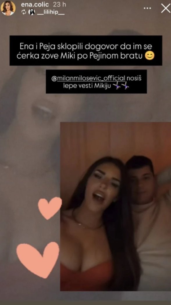 ENA I PEJA DONELI ODLUKU, EVO KOJE IME ĆE DATI ĆERKI: Ima posebnu simboliku za Jovana, obratili se Milanu Miloševiću (FOTO)