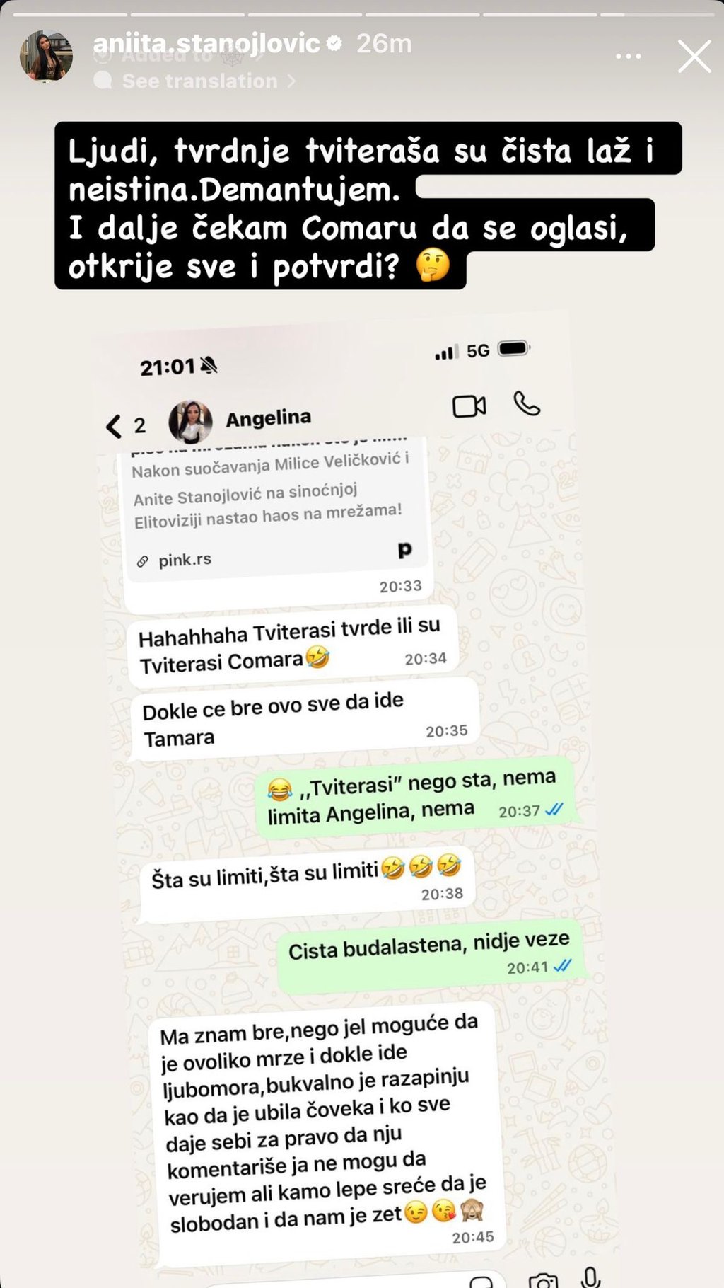 Kamo lepe sreće da nam je zet: U jeku skandala o Anitinoj navodnoj aferi sa Reljom Popovićem oglasila se njena majka! Isplivala javno prepiska (FOTO)