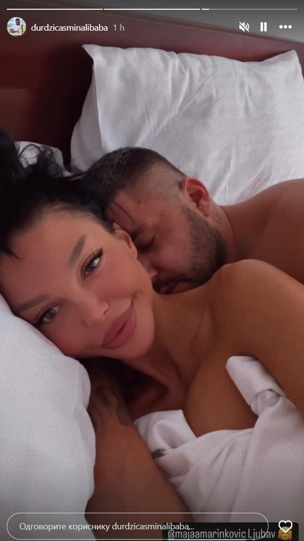 VRELI KADROVI ASMINA I MAJE: Goli u krevetu, sve puca od strasti (FOTO)
