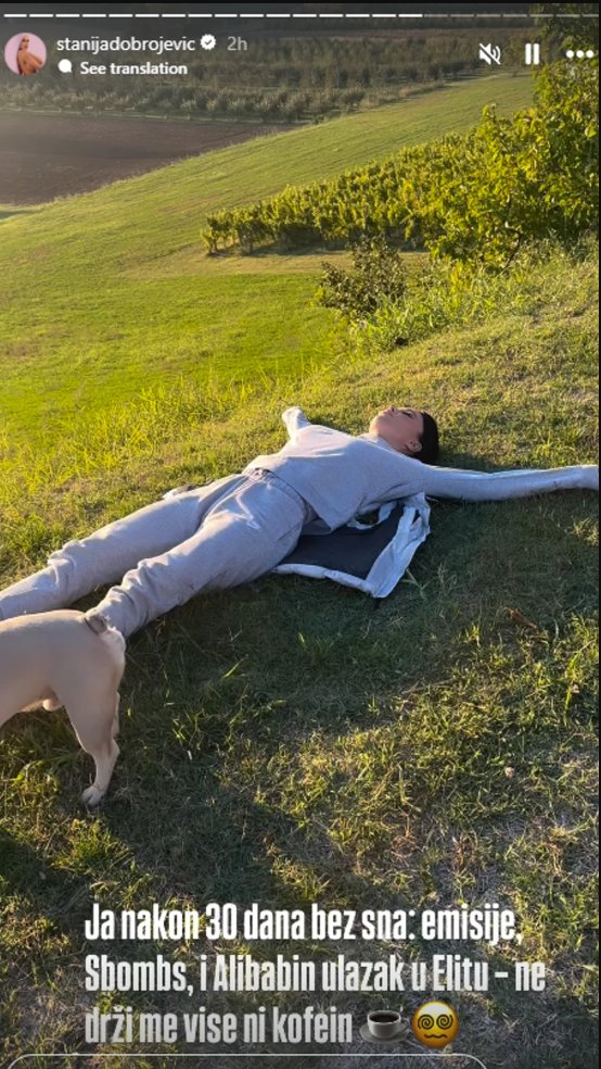 STANIJA OTKRILA KAKO JE ZARADILA 100.000 EVRA! Prošla kroz turbulentan period, a sad otišla da odmori u prirodu: 30 DANA BEZ SNA! Spomenula i Alibabu (FOTO)
