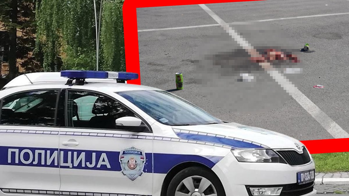 OVDE JE UBIJEN MLADIĆ (19): Lokva krvi, gaze i zavoji ostali na parkingu u Čačku nakon stravičnog zločina (FOTO)