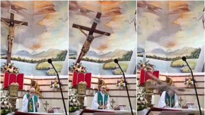 KRST PAO NA SVEŠTENIKA I UBIO GA NA MESTU! Nezapamćena tragedija u crkvi - UZNEMIRUJUĆI SNIMAK (VIDEO)