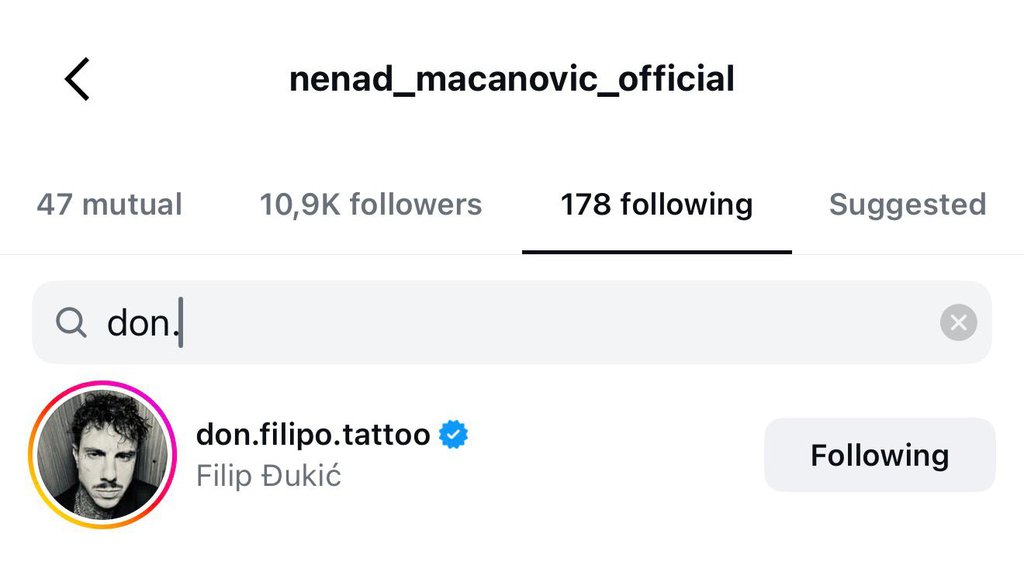 OVO NIKO NIJE OČEKIVAO! Fanovi u šoku: Bebica prati Đukića na Instagramu, i ranije mu bio TRN U OKU?!