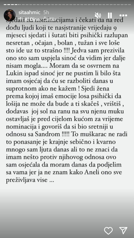 NE ŽELI NI DA ČUJE ZA NJEGA: Sita Ahmić vidno uzrujana nakon reči koje je Luka uputio Aneli! Posle njenih reči više ništa neće biti isto (FOTO)