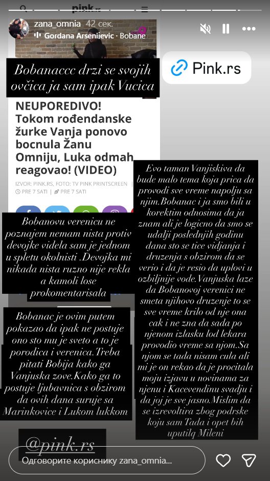 Godinama hoće da liči na mene, a on ne poštuje ono što mu je sveto - verenicu i porodicu: Nakon što je Bobanac poslao Vanji poklon u Elitu, Žana Omnia zarežala poput vučice: Mogu i da im kumujem na svadbi (FOTO)