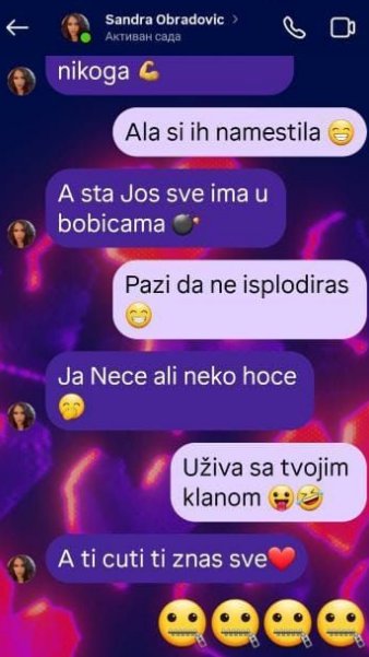 EKSKLUZIVNO! Pink.rs u posedu prepiski u kojim Sandra PRIZNAJE da je pustila Karićeve i Sofijine prepiske: A šta sve ima u bombicama... (FOTO)