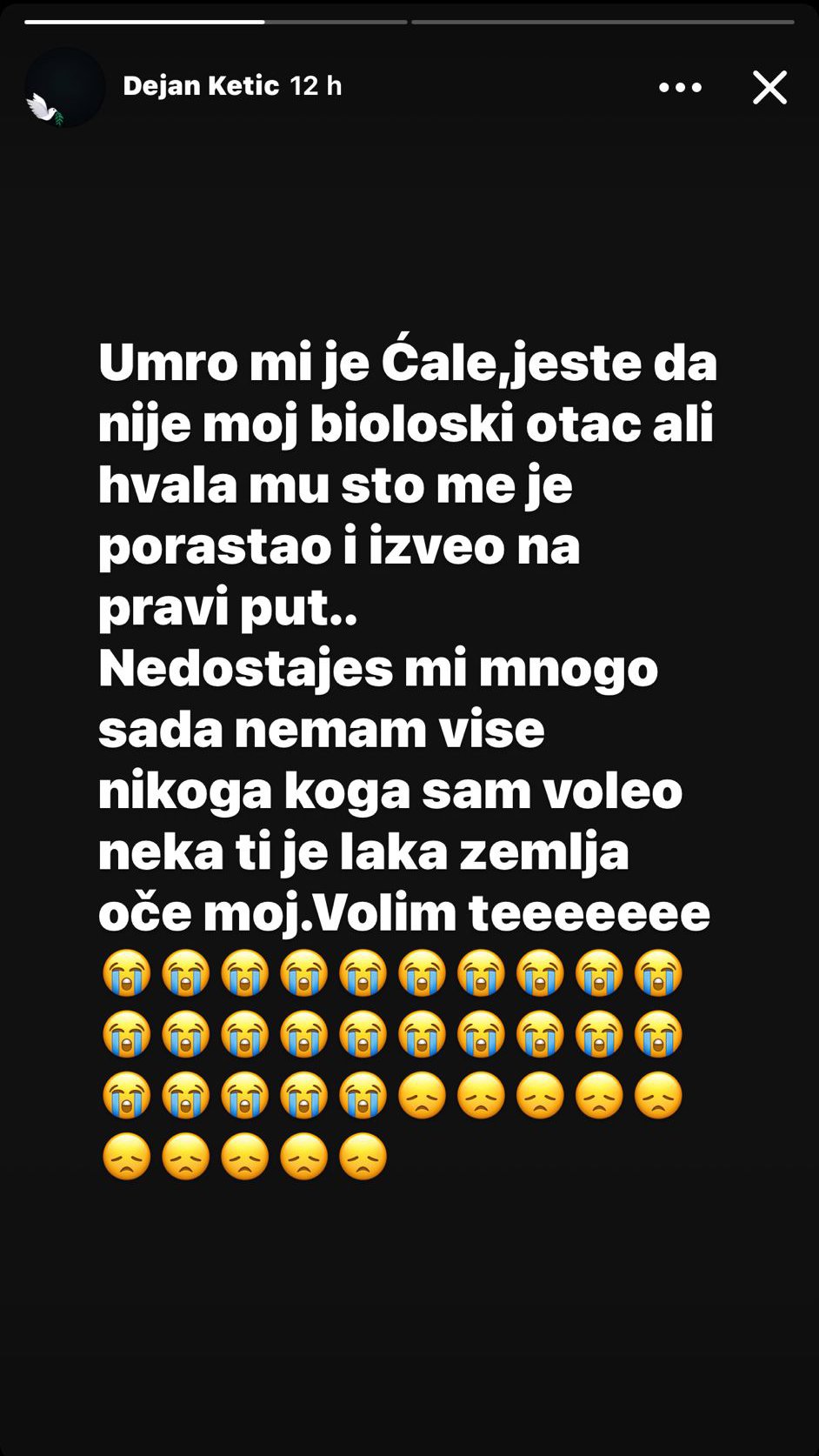 Bivši učesnik Elite 9 zavijen u crno! Preminula mu bliska osoba, on se oglasio: Nemam više nikoga koga sam voleo! (FOTO)