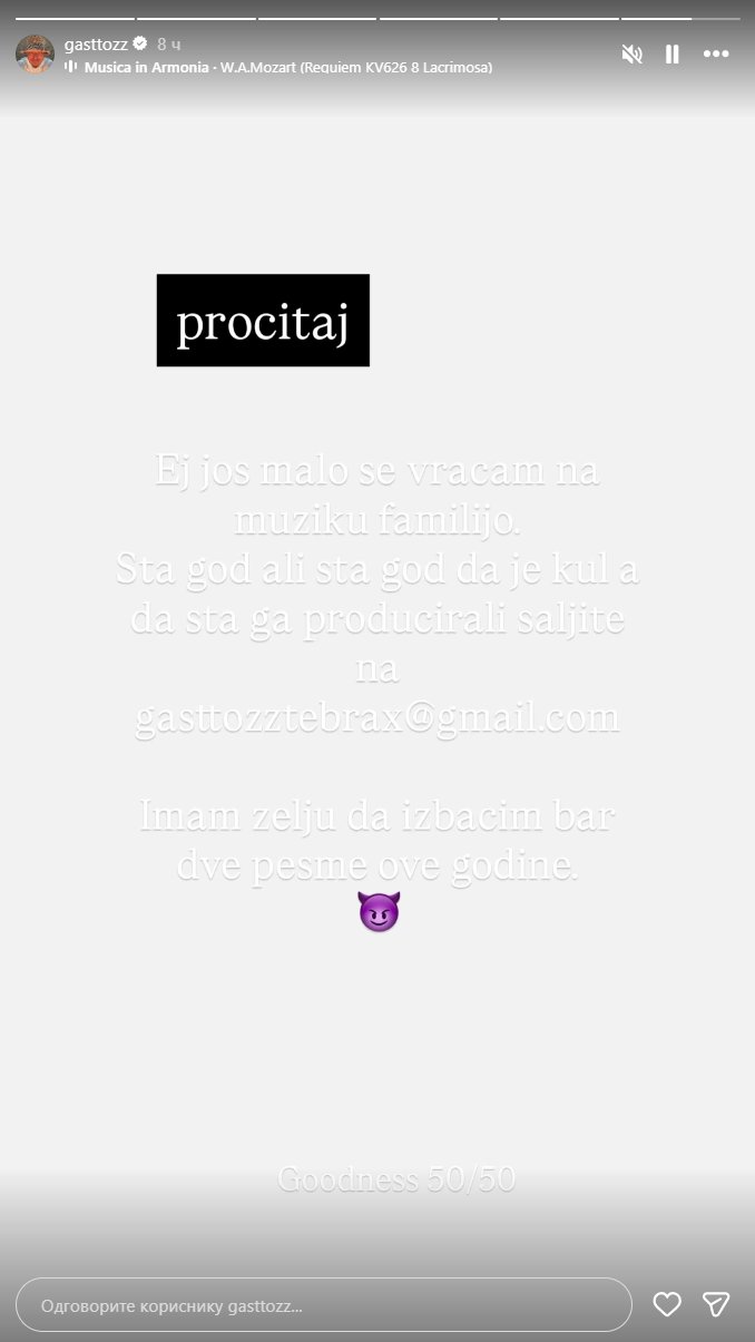 Gastoz napustio Srbiju: Oglasio se iz Pariza, doneo je veliku životnu odluku