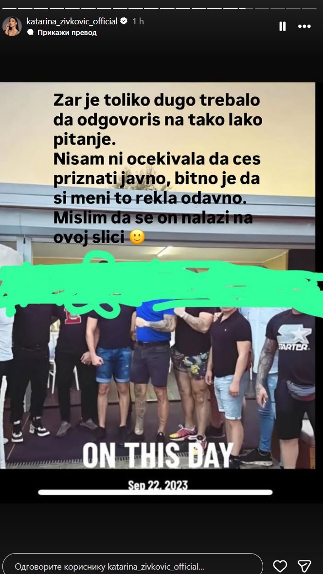 ŠOK! KAĆA ŽIVKOVIĆ OBJAVILA SLIKU NA KOJOJ JE OŽENJENI ŽANDARM: Tvrdi da mu je Kija ljubavnica i da joj je bivša drugarica ranije sve priznala o njihovoj AFERI (FOTO)