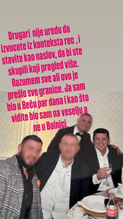 Sada je sve jasno: Nakon priča da je završio u bolnici zbog svađe sina Jovana i Ene Čolić, oglasio se Zoran Pejić Peja i otkrio istinu (FOTO)